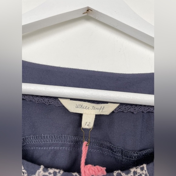 NWT White Stuff Delphinium Tunic Shift Dress Layering UK 12 Floral Embroidered - Picture 7 of 7